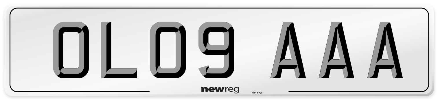 OL09 AAA Number Plate from New Reg